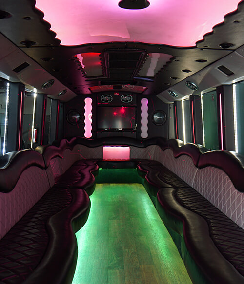 Party bus rentals with great amenities